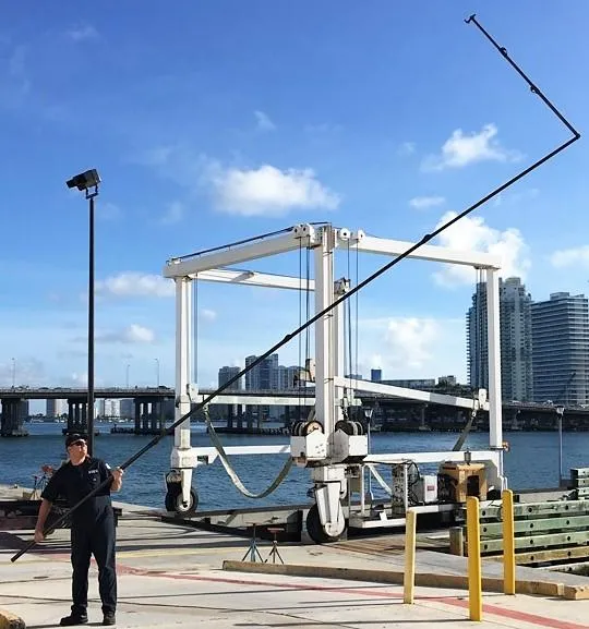 Poteau D'inspection Télescopique En Fiber De Carbone WiFi Sous-marin